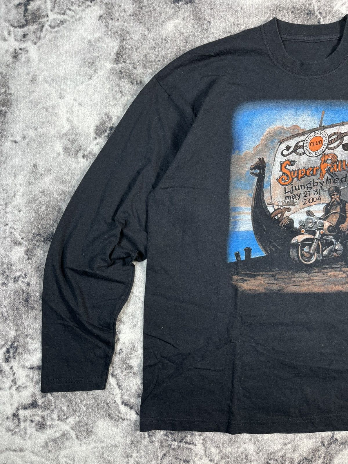 Harley Davidson Harley Davidson Sweden Super Rally 2004 Long Sleeve Size US L / EU 52-54 / 3 - 2 Thumbnail