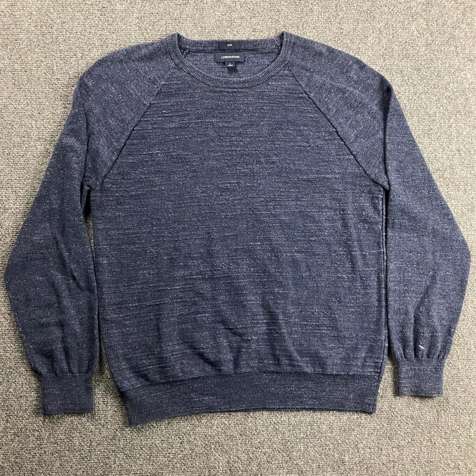 J.Crew J Crew Sweater Men's Large Blue Slim Fit Crew Neck Pullover Size US L / EU 52-54 / 3 - 1 Thumbnail