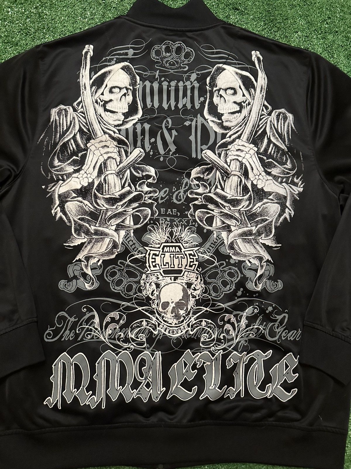Affliction Black MMA Elite Full Zip Skull Jacket Size L Size US L / EU 52-54 / 3 - 2 Thumbnail