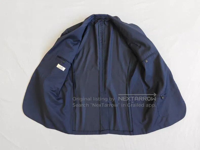 Hermes Hermes Wool suit jacket, dark blue Size 52R - 3 Thumbnail