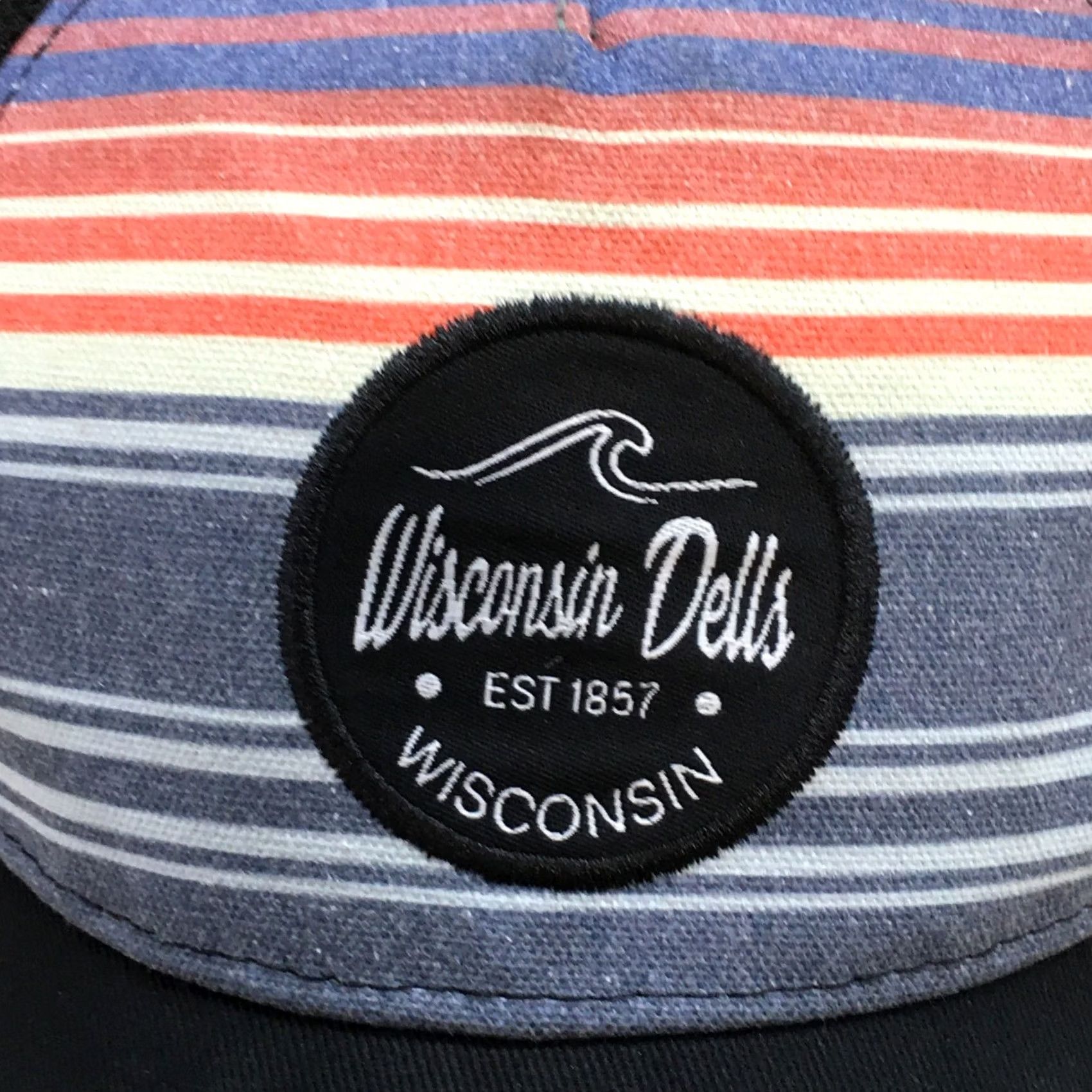 Logo 7 Wisconsin Dells Trucker Hat Men Black OS Adjustable Curved Brim Embroidered Logo Size ONE SIZE - 4 Thumbnail