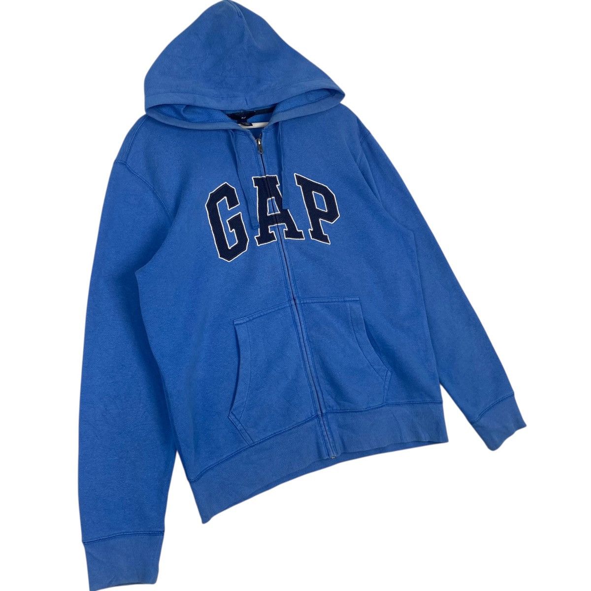 Other Vintage GAP Hoodie Full Zip Big Logo Embroidered Blue SizeM Size US M / EU 48-50 / 2 - 3 Thumbnail