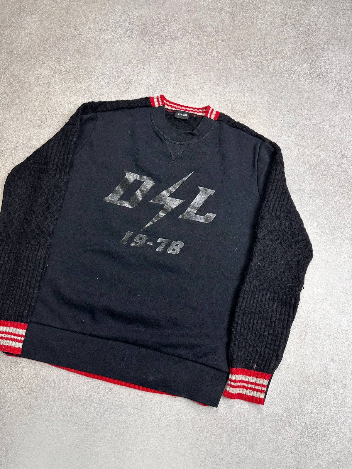 Diesel Vintage Diesel Combined Sweatshirt Sweater Mens S Size US S / EU 44-46 / 1 - 2 Thumbnail
