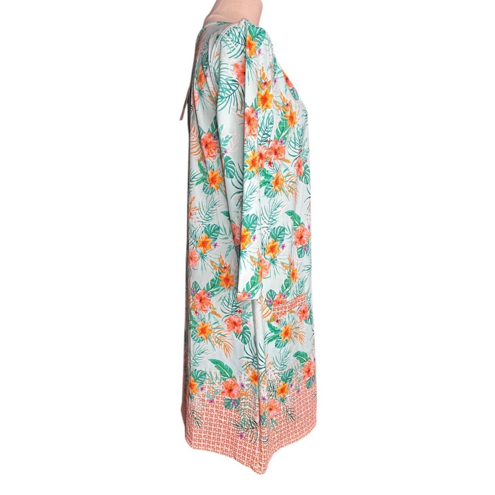 Other CABANA LIFE Cayman Print UPF Shift Dress M Swim Cover Beach Size M / US 6-8 / IT 42-44 - 3 Thumbnail