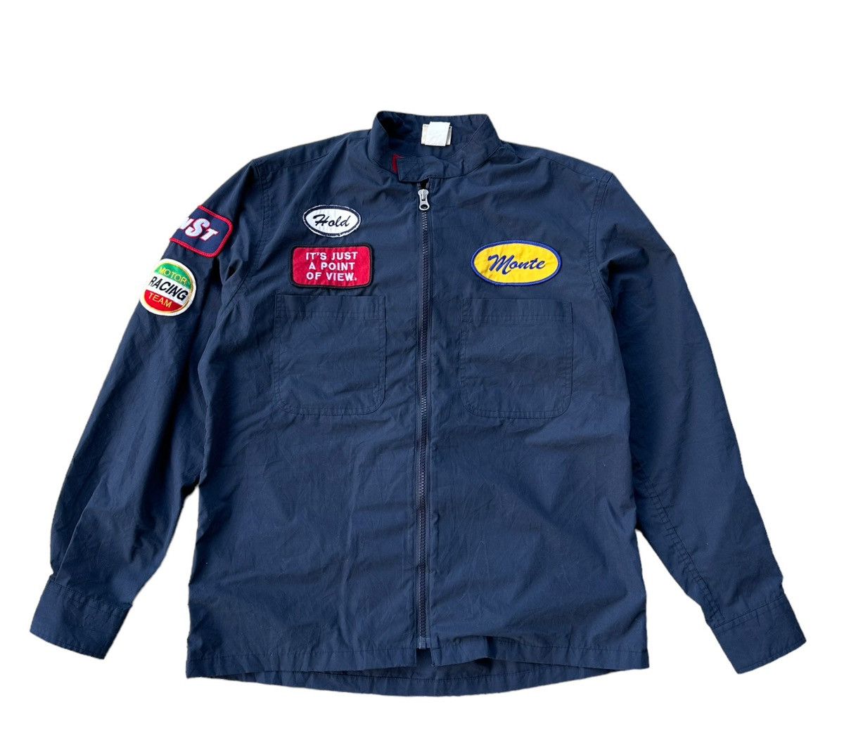 Japanese Brand Never seen thing zipper jacket with patches Size US M / EU 48-50 / 2 - 3 Thumbnail