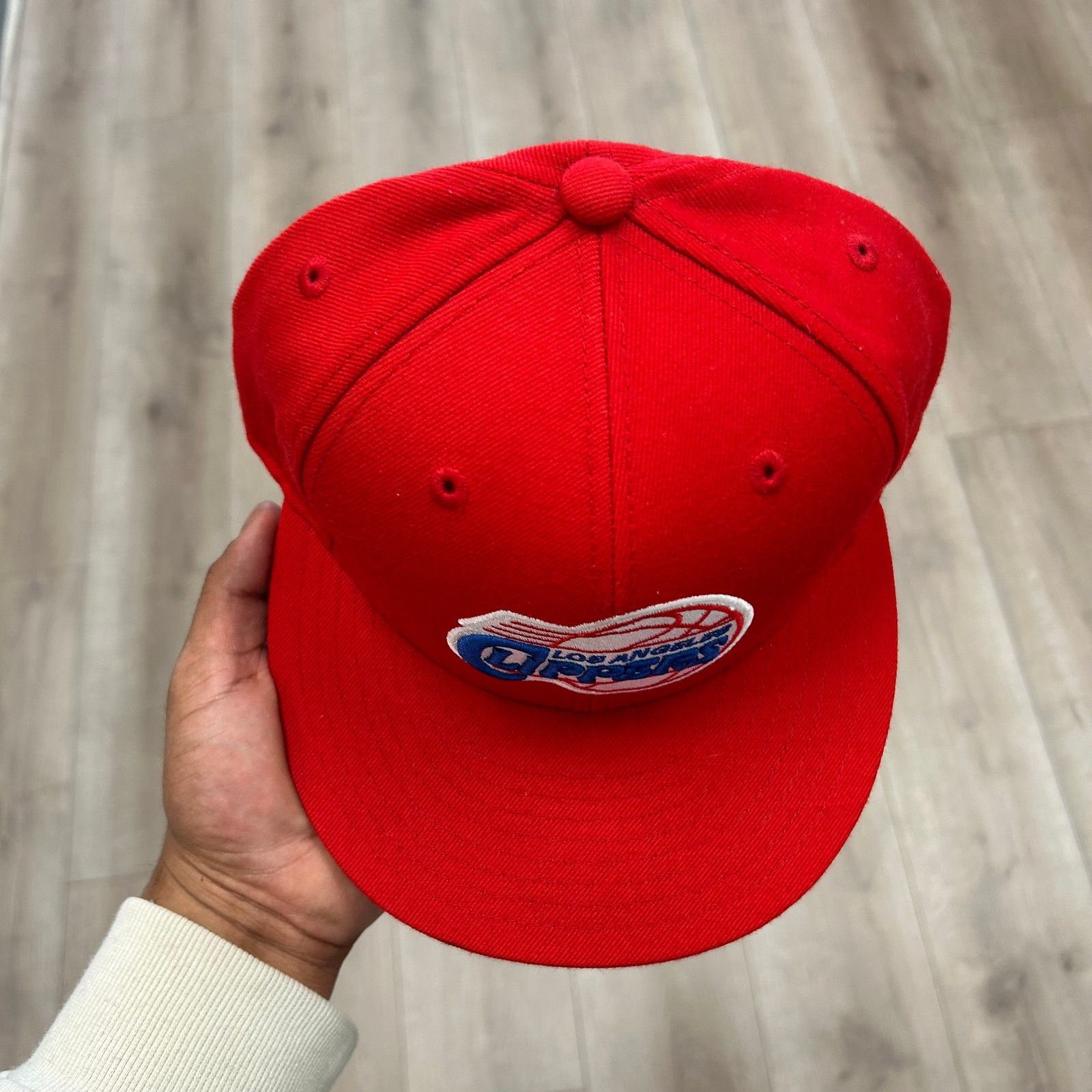 Mitchell & Ness Mitchell & Ness red NBA Los Angeles Clippers Hat Cap 7 5/8 Size ONE SIZE - 3 Thumbnail
