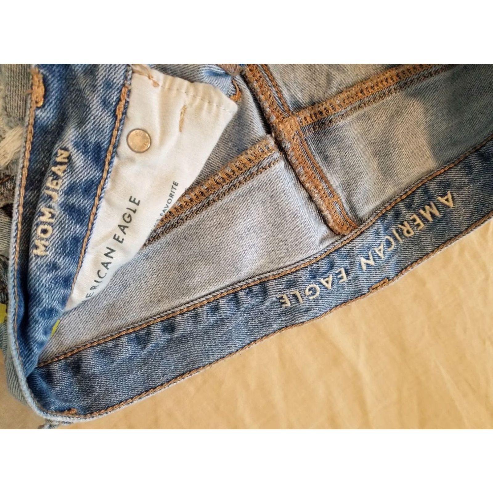 American Eagle Outfitters Womens American Eagle Outfitters Jeans 10 Mom Denim Blue Pants Size 32" / US 10 / IT 46 - 6 Thumbnail