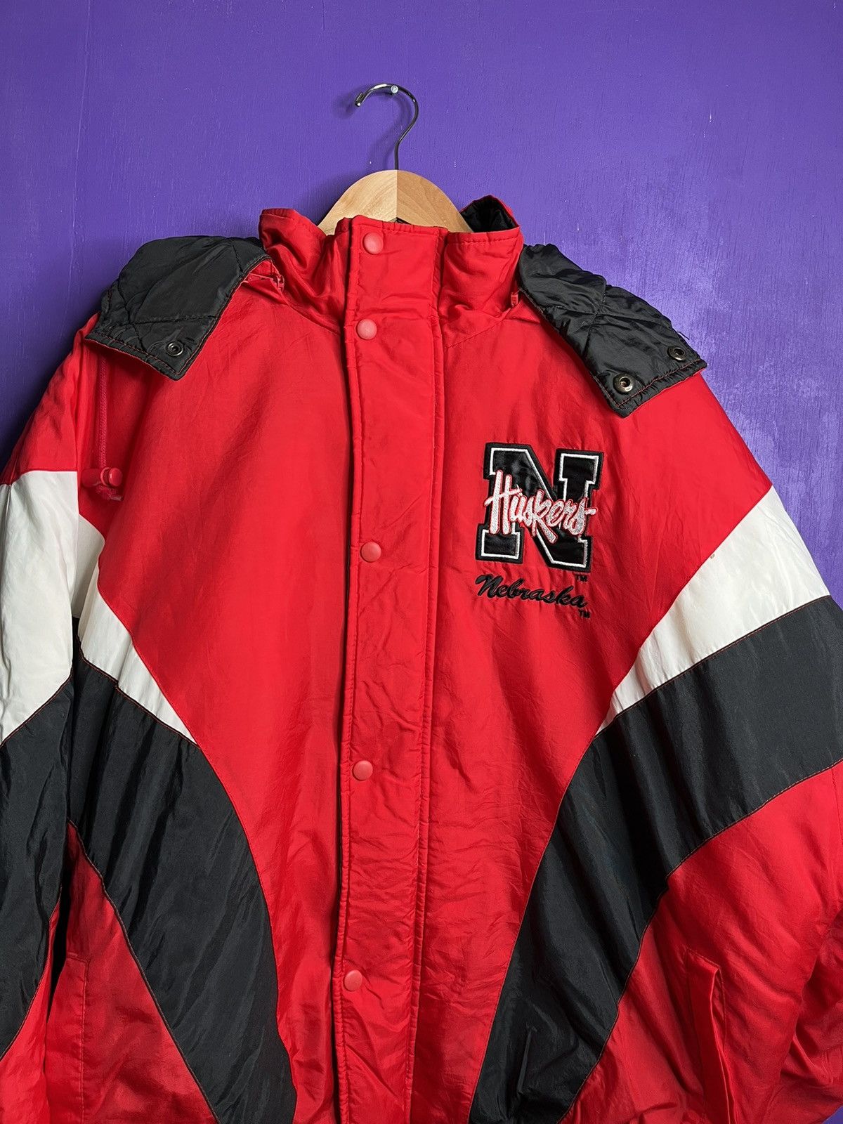 Chalk Line × Vintage Vintage 90s Chalk line Nebraska Cornhuskers puffer jacket Size US XL / EU 56 / 4 - 3 Thumbnail