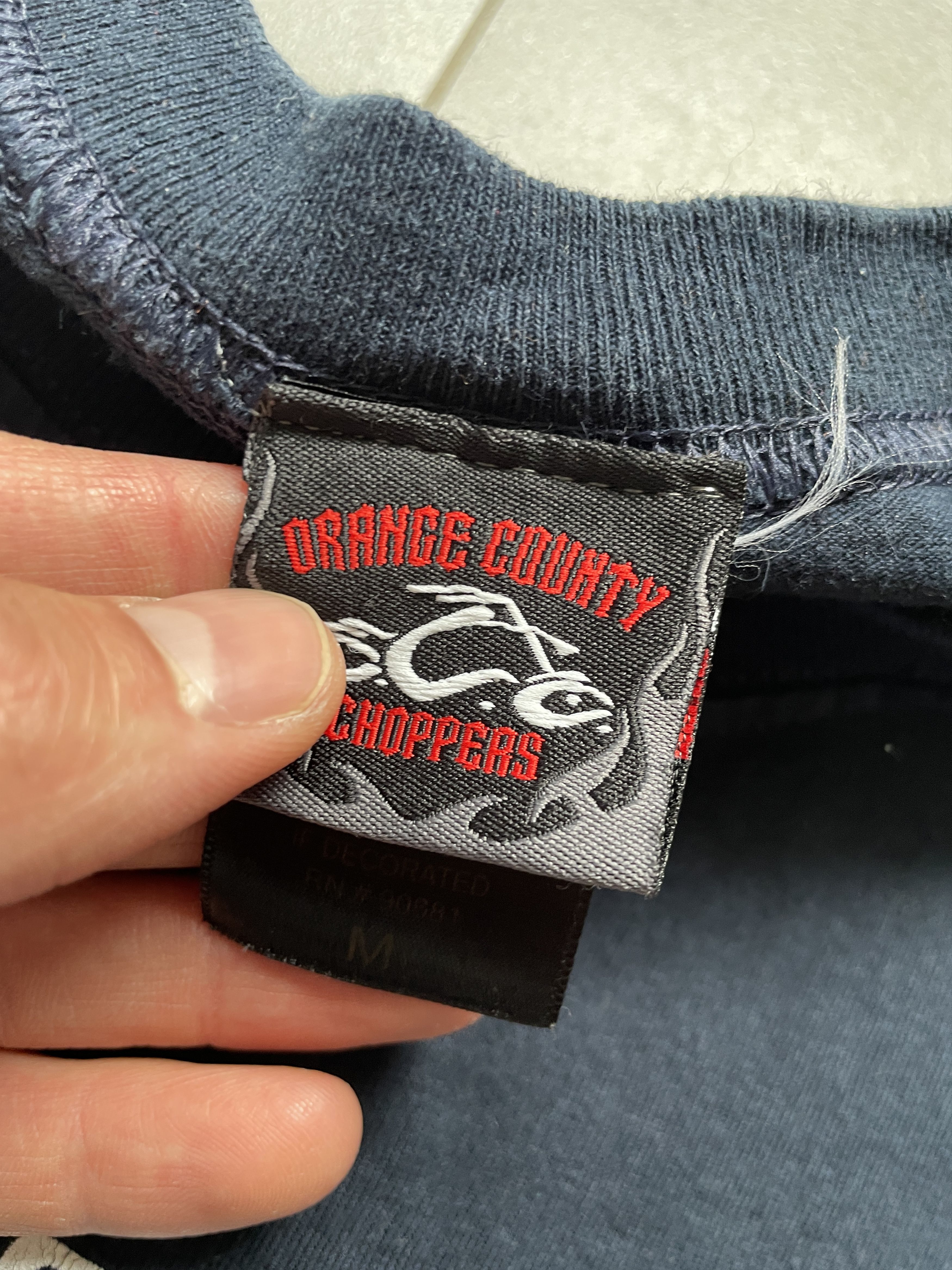 Vintage Y2K NAVY ORANGE COUNTY CHOPPERS BIKE WEEK NAVY SLEEVELESS Size US M / EU 48-50 / 2 - 6 Thumbnail