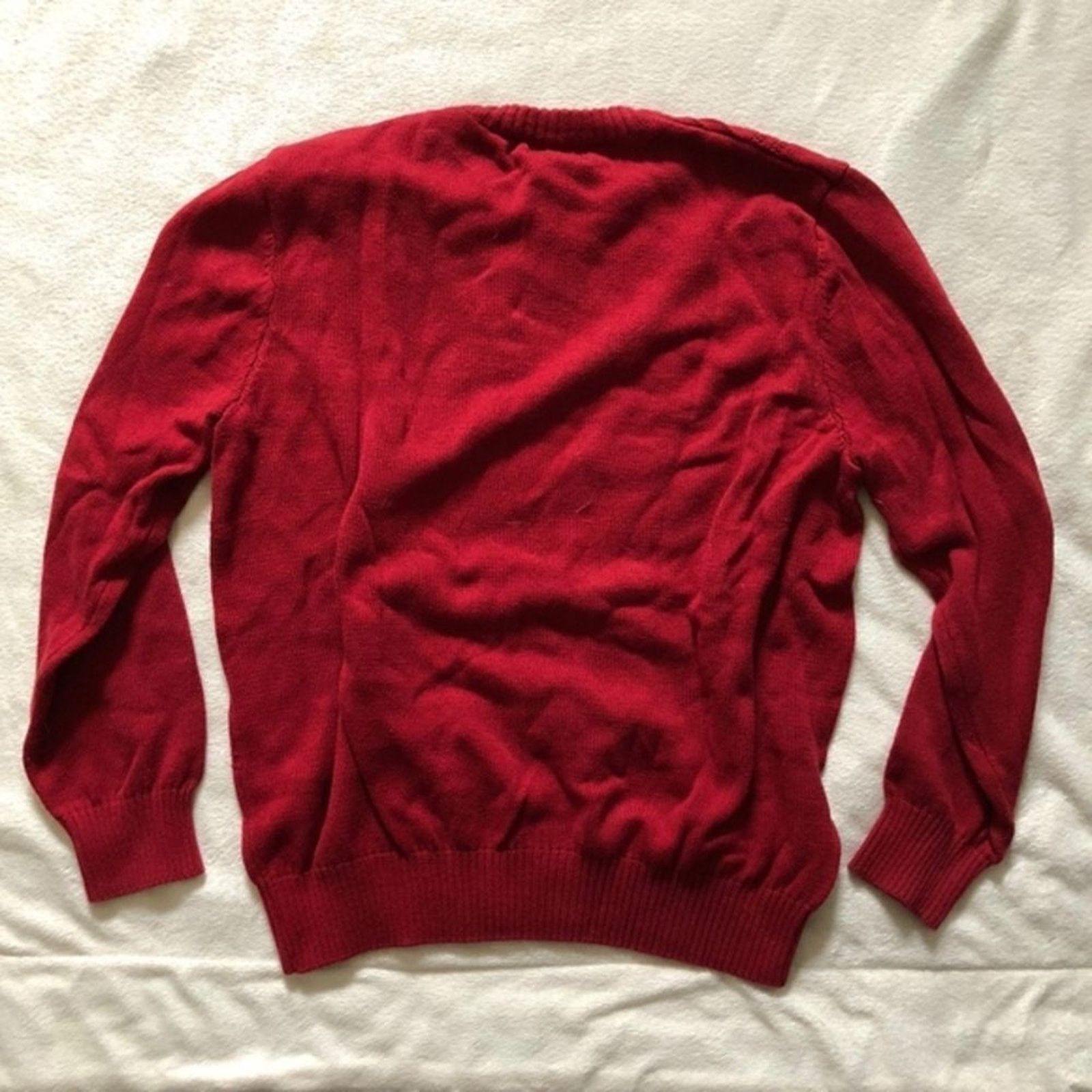 Dockers Dockers Red Knit Crewneck Sweater | Sz L Size US L / EU 52-54 / 3 - 4 Thumbnail