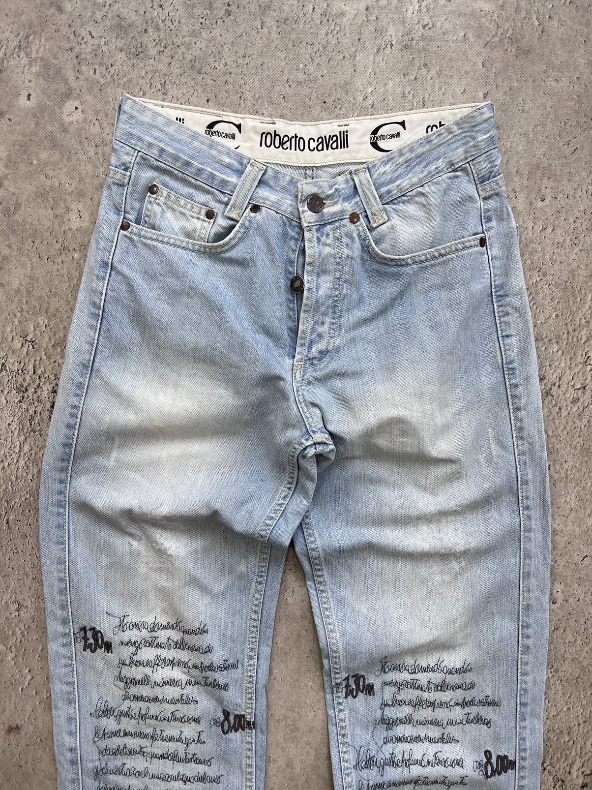 Japanese Brand × Vintage Vintage Distressed Denim Pants Cavalli Style Jeans Size US 30 / EU 46 - 4 Thumbnail