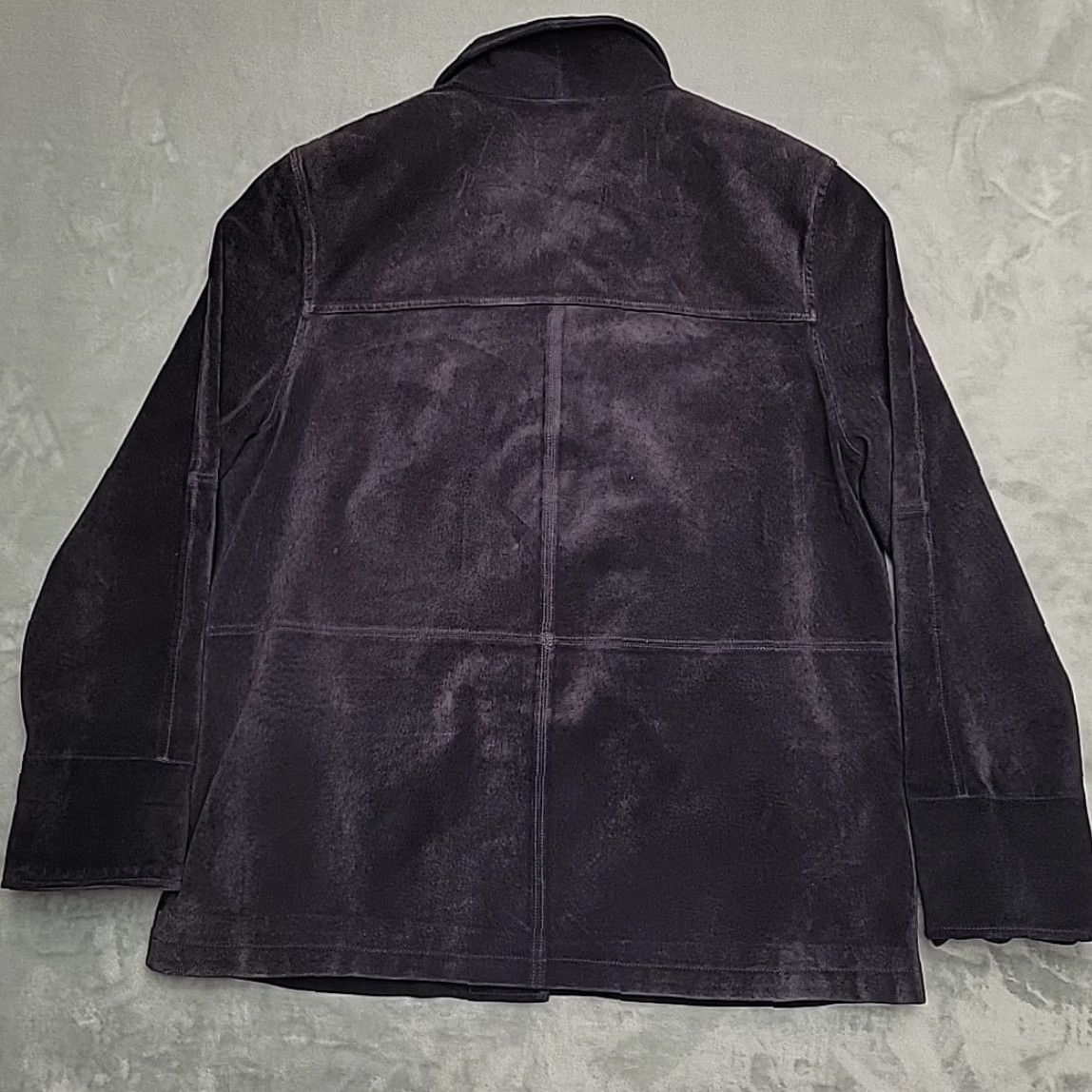 Vintage VINTAGE Bernardo Jacket Women XL Purple Faux Suede Button Classic Career Minimalist Size XL / US 12-14 / IT 48-50 - 5 Thumbnail