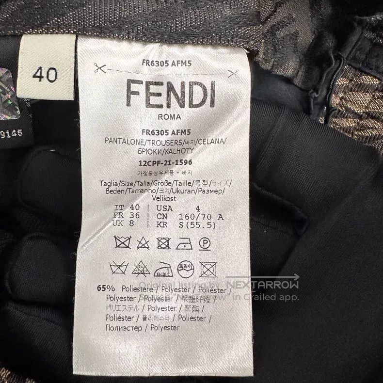 Fendi Fendi Elastic drawstring full print logo shorts Size US 40 / EU 56 - 4 Thumbnail