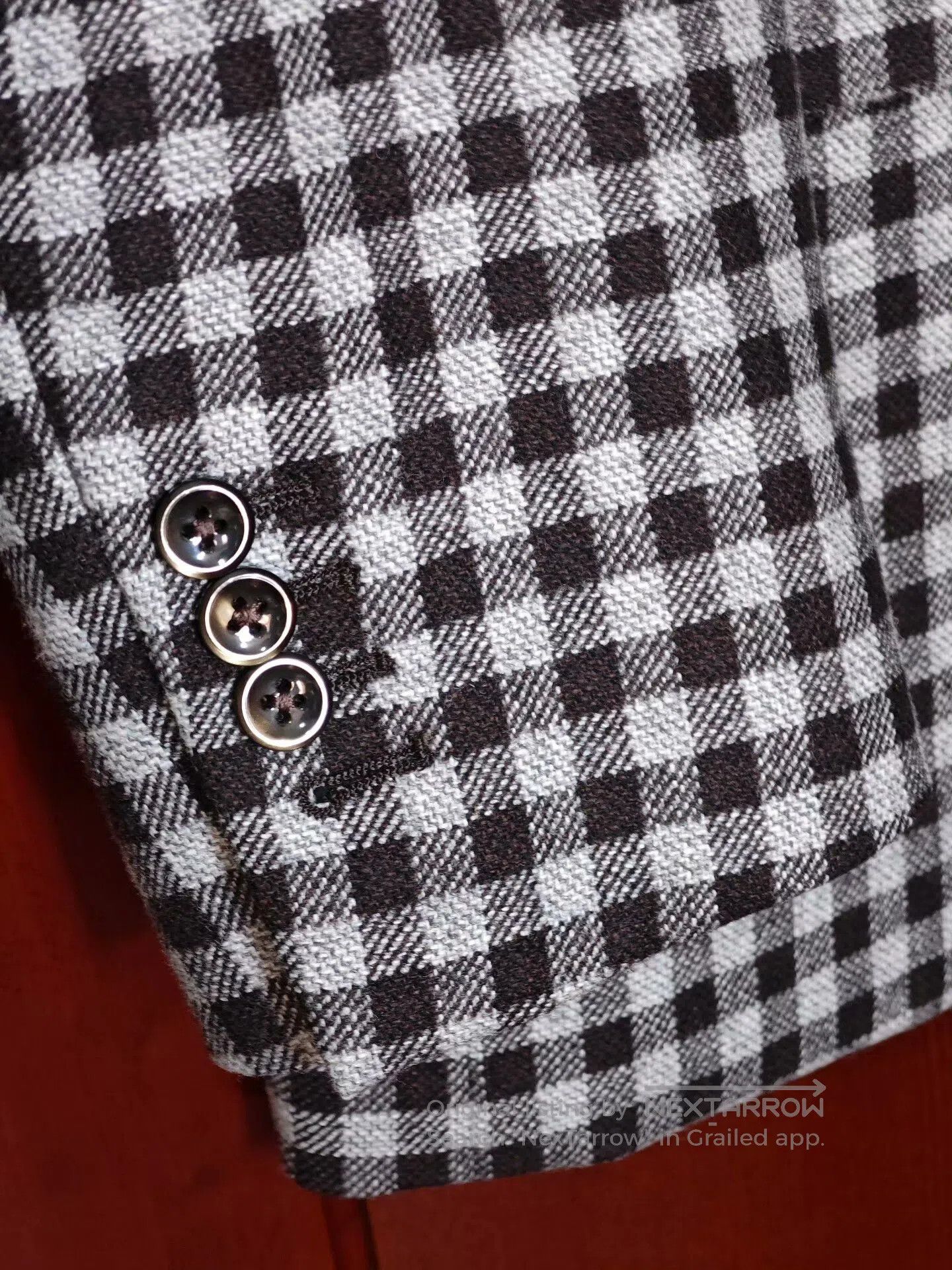 Japanese Brand Customized Italian Wool Blend Suit Jacket. Size US L / EU 52-54 / 3 - 4 Thumbnail