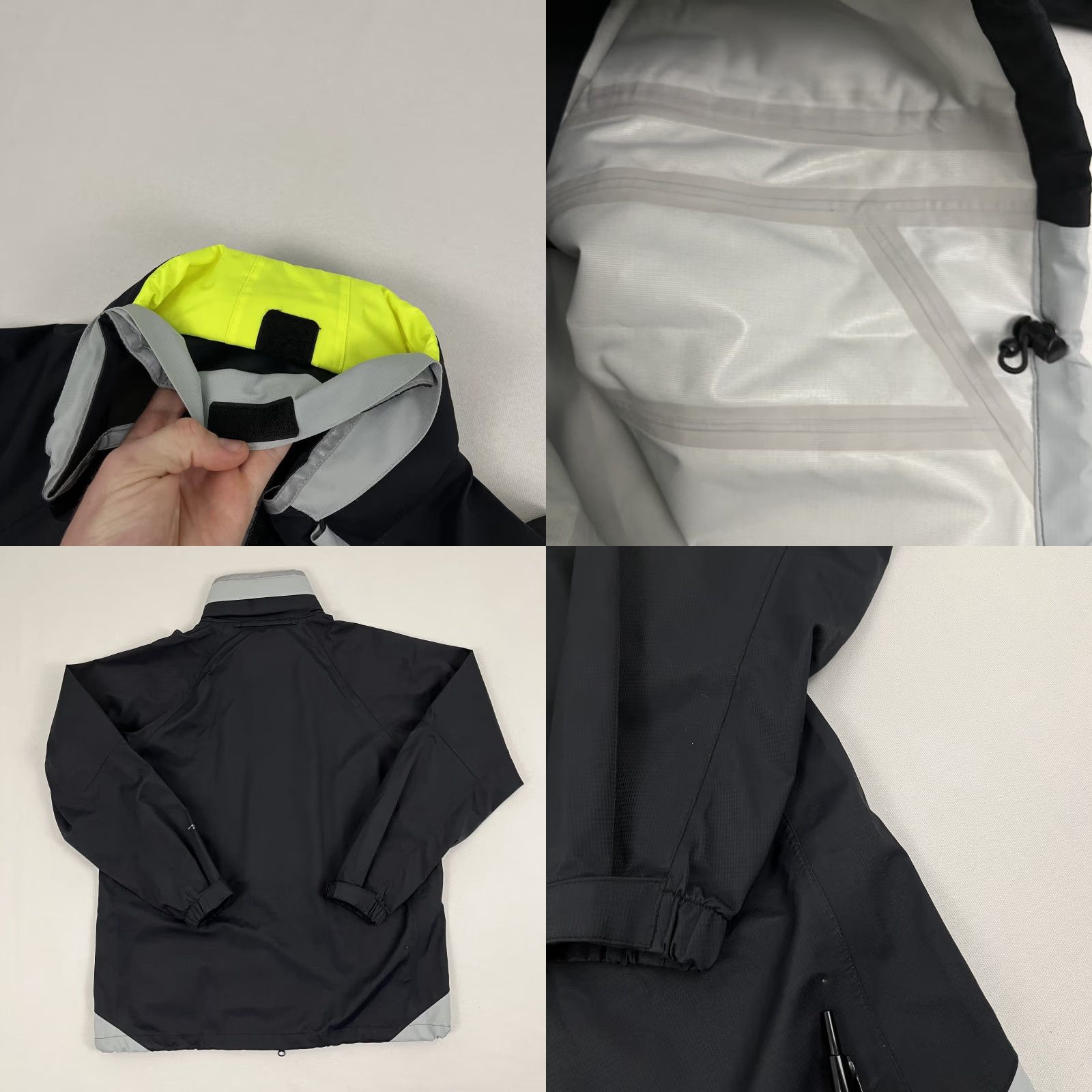 Vintage West Marine Jacket Men Medium Black Equator Hooded Rain Coat Taped Seams Fishing Size US M / EU 48-50 / 2 - 8 Thumbnail