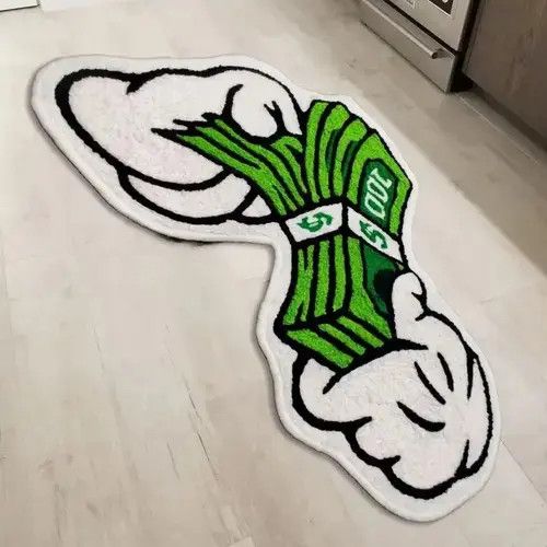 Designer Dollar Money Tufted Rugs Size ONE SIZE - 1 Thumbnail