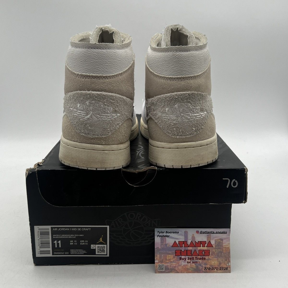 Jordan Brand Air Jordan 1 mid inside out Size US 11 / EU 44 - 3 Thumbnail