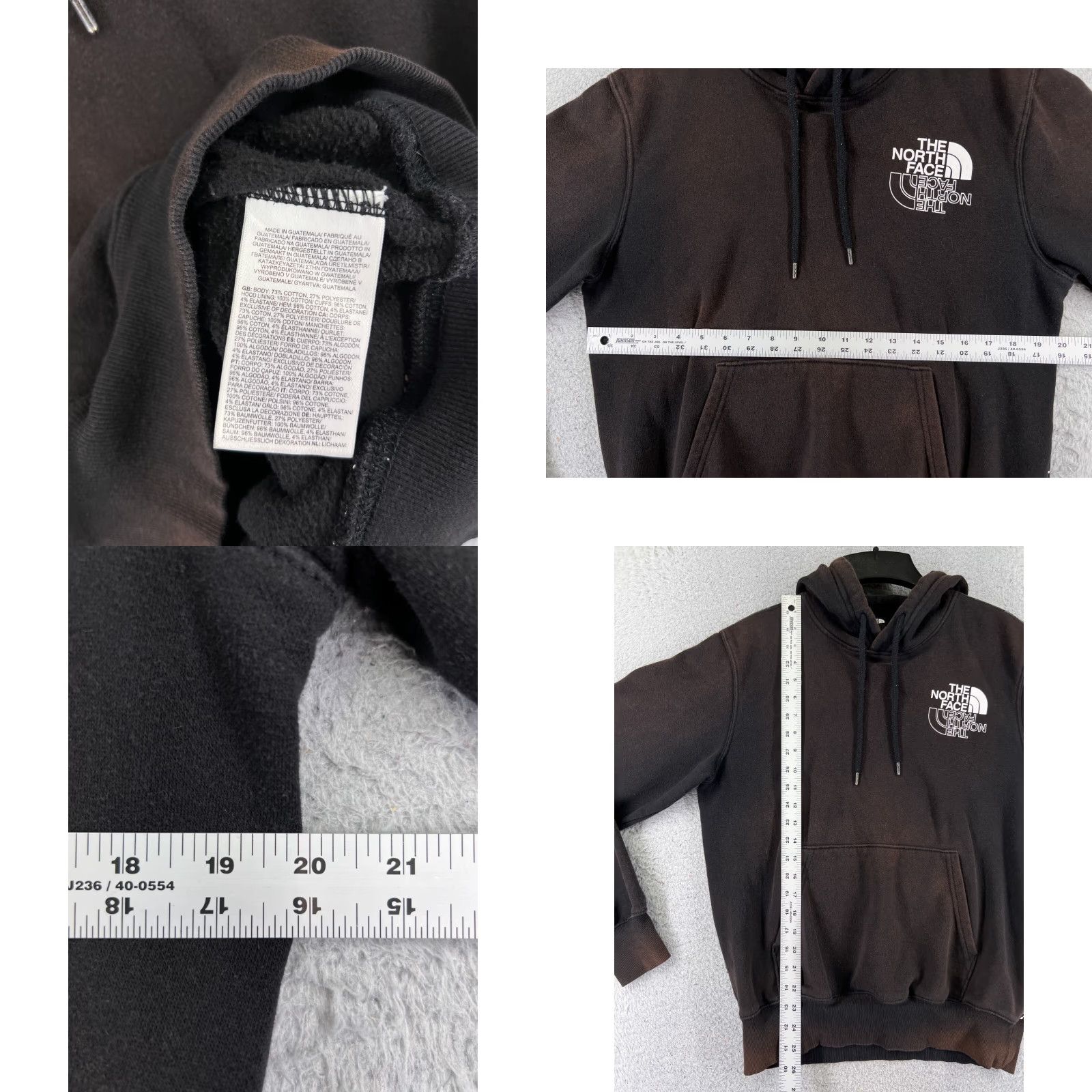 The North Face The North Face Mens Hoodie Pullover Black Logo All Over Print Sweatshirt Crew Neck S Small Size US S / EU 44-46 / 1 - 8 Thumbnail