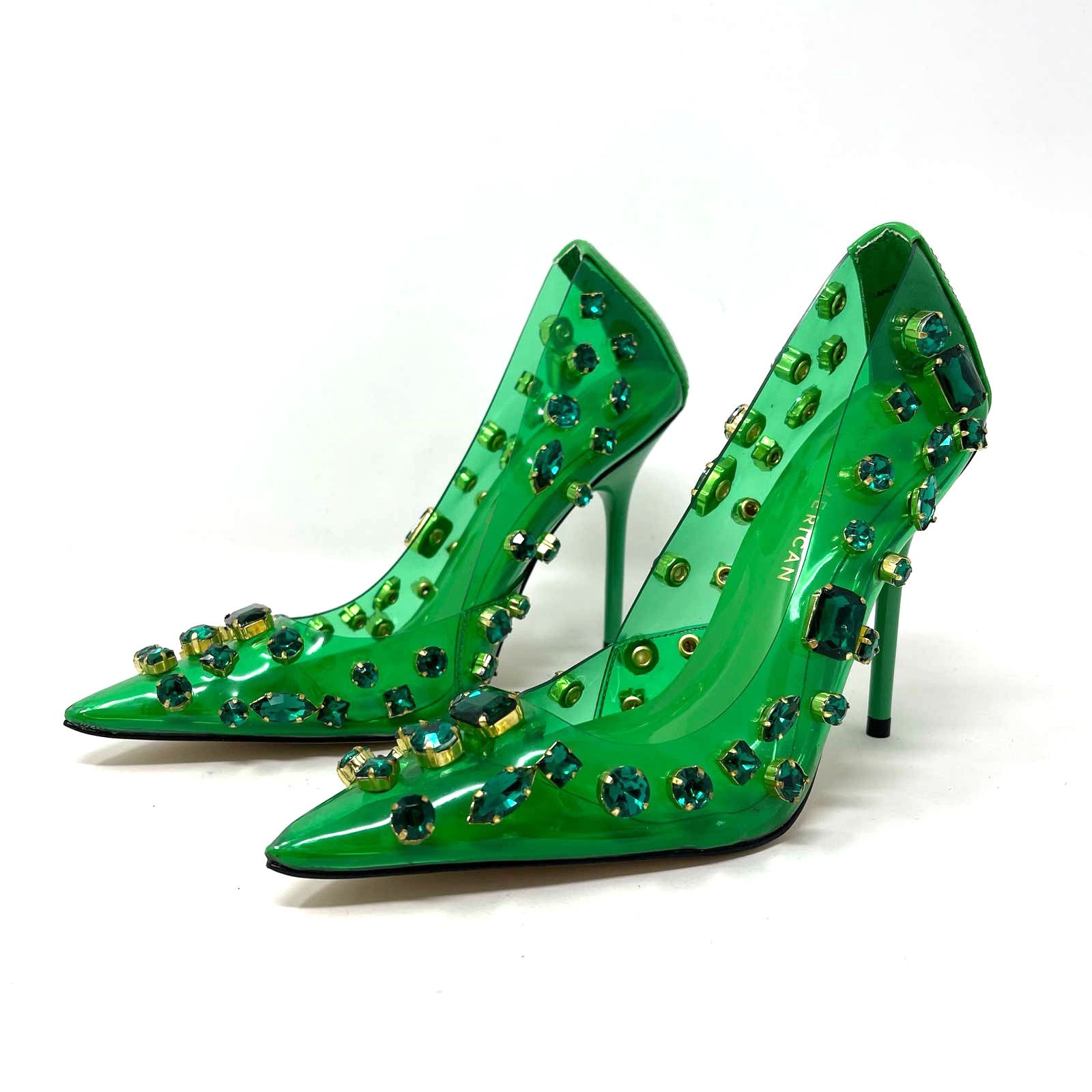 Good American Good American Diamonds Are Forever Heels 6.5 Green GSH008-X Size US 6.5 / IT 36.5 - 8 Thumbnail