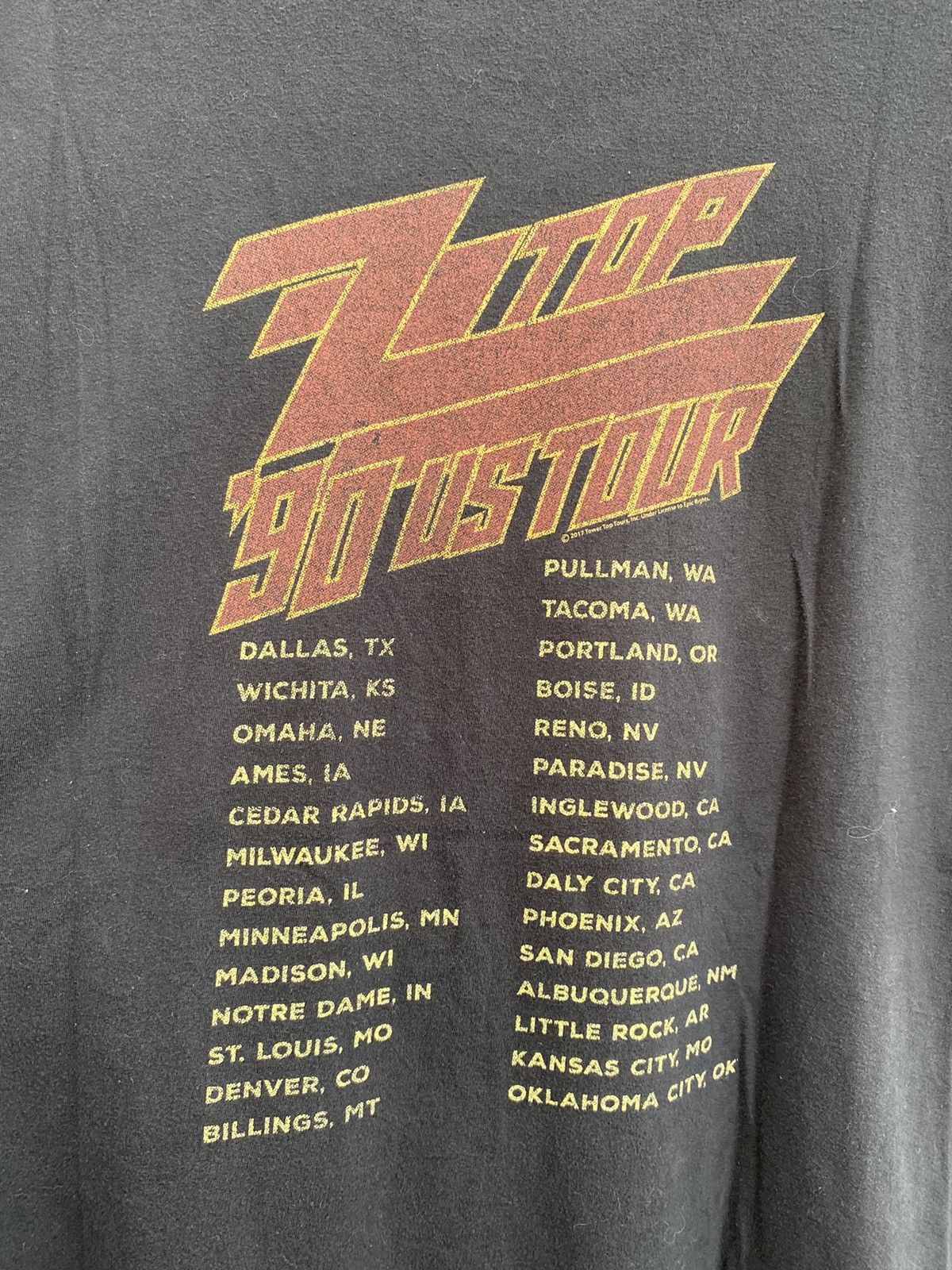 Band Tees Zz Top Printed Back ‘90 US Tour Oversized Style Band Tshirt Size US XXL / EU 58 / 5 - 15 Thumbnail