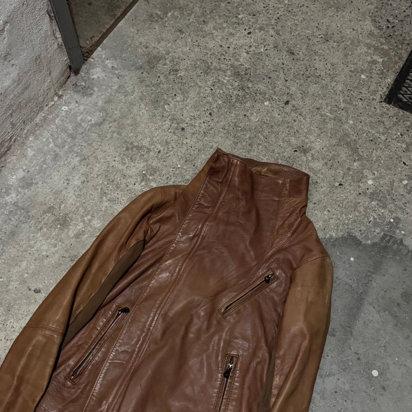 Other Rick owens style leather jacket Size S / US 4 / IT 40 - 3 Thumbnail