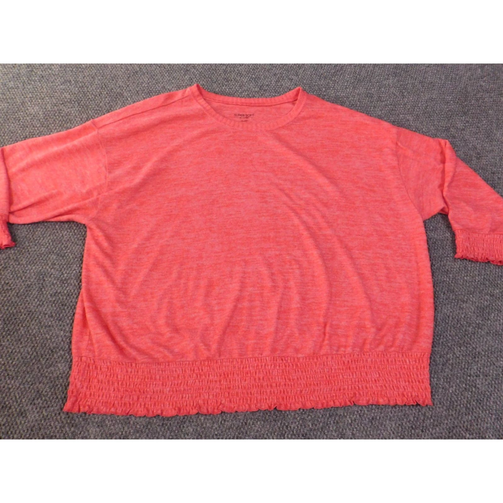 Torrid Torrid Sweater Cardigan Womens 5X Pink Polyester Rayon Knit Cable-Knit Raglan Long Sleeve Round Neck Plus Size Winter Stretch Size XXL / US 16-18 / IT 52-54 - 5 Thumbnail