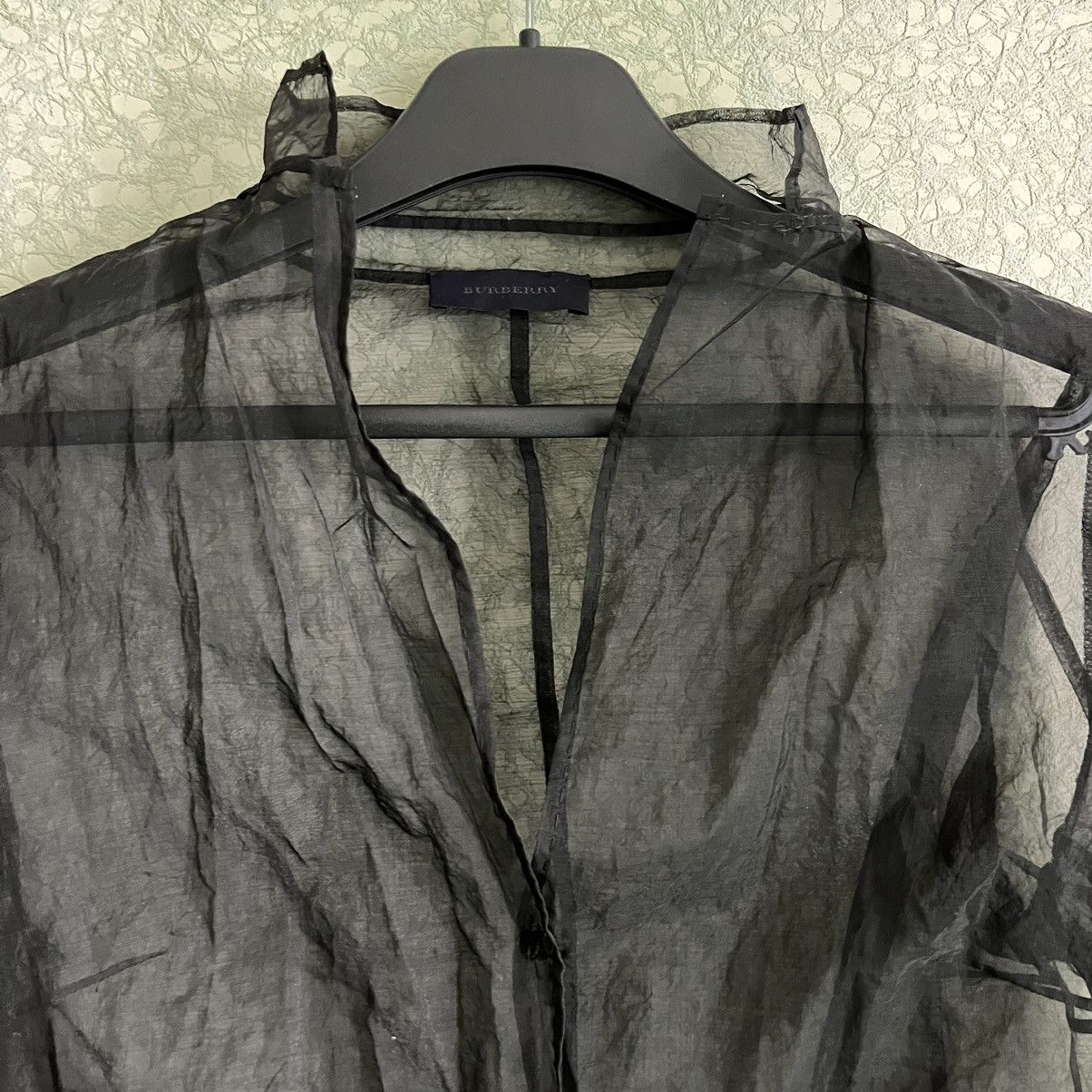 Burberry × Burberry Prorsum Roberto Menichetti AW01 Carbon See-through Shirt Size S / US 4 / IT 40 - 6 Thumbnail