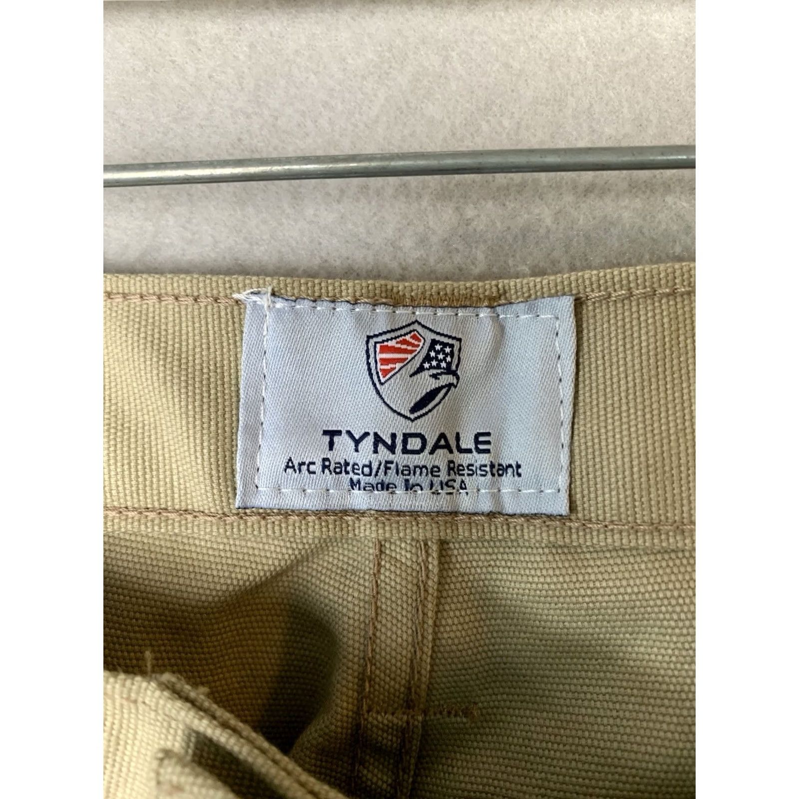 Vintage Tyndale Pants Mens 36x29 Beige FR Flame-Resistant Cargo 12Cal CAT2 NFPA 2112 USA Size US 36 / EU 52 - 3 Thumbnail