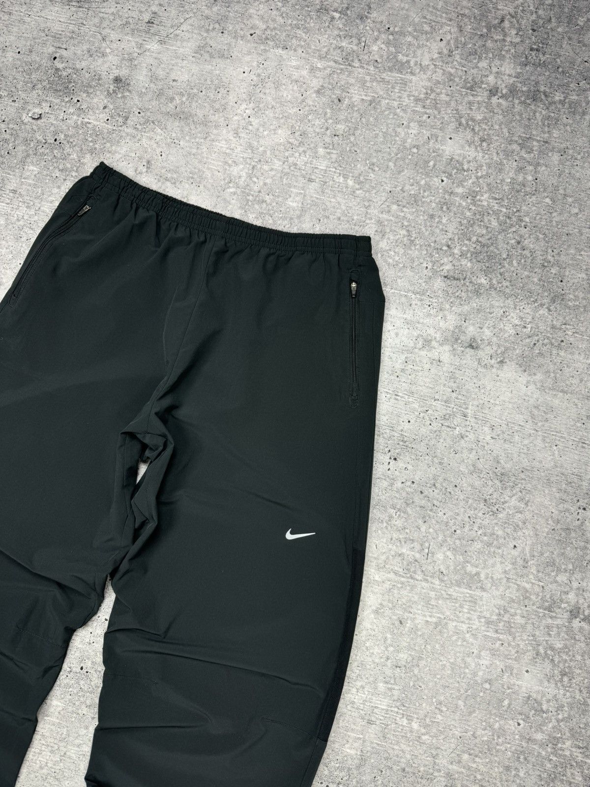 Nike × Vintage Vintage Nike Y2K Style Reflective Swoosh Logo Drill Pants Size US 34 / EU 50 - 3 Thumbnail