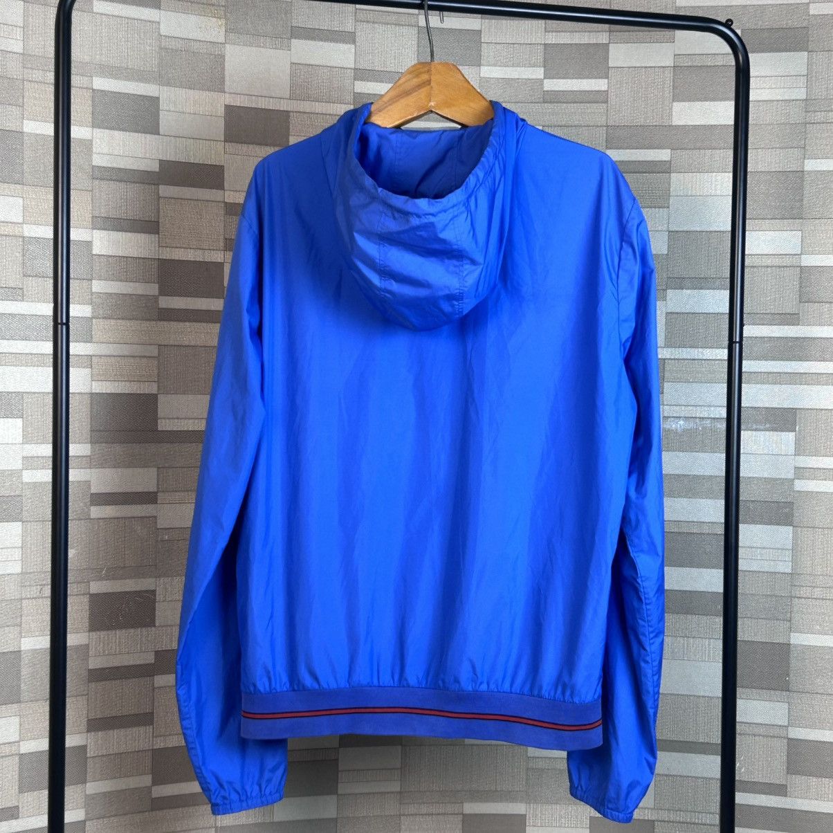 Gucci Luxury Gucci Light Jackets Jaquard Blue Rain Coat Size US L / EU 52-54 / 3 - 2 Thumbnail