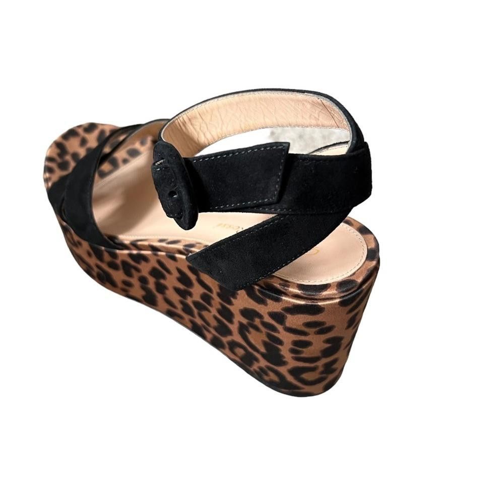 Gianvito Rossi Gianvito Rossi Leopard Print Wedge Sandals Size IT 37/US 7 Size US 7 / IT 37 - 4 Thumbnail