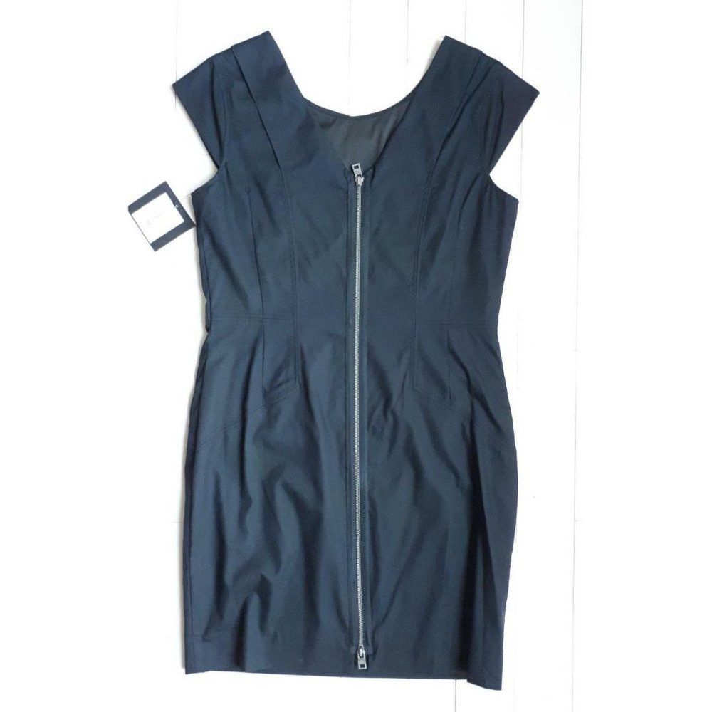 $160 ANDREW MARC New York BACK Zip BLACK Dress ( 10 ) - www.joarbit.com