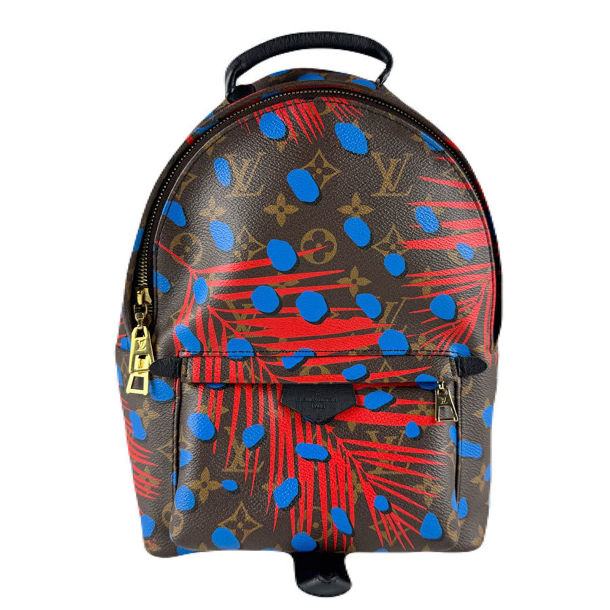 Louis Vuitton Louis Vuitton Monogram Jungle Dot Palm Springs PM Backpack / Poppy Denim Women's M41980 z8716 Size ONE SIZE - 1 Thumbnail