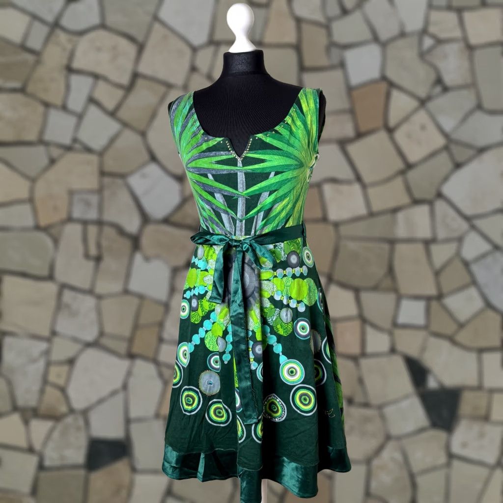 Desigual Desigual Dress Size S Green Womens