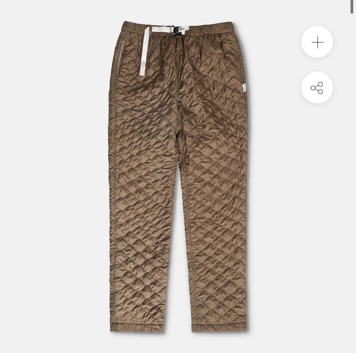 ADVISORY BOARD CRYSTALS QUILTED NYLON STUDIO PANT