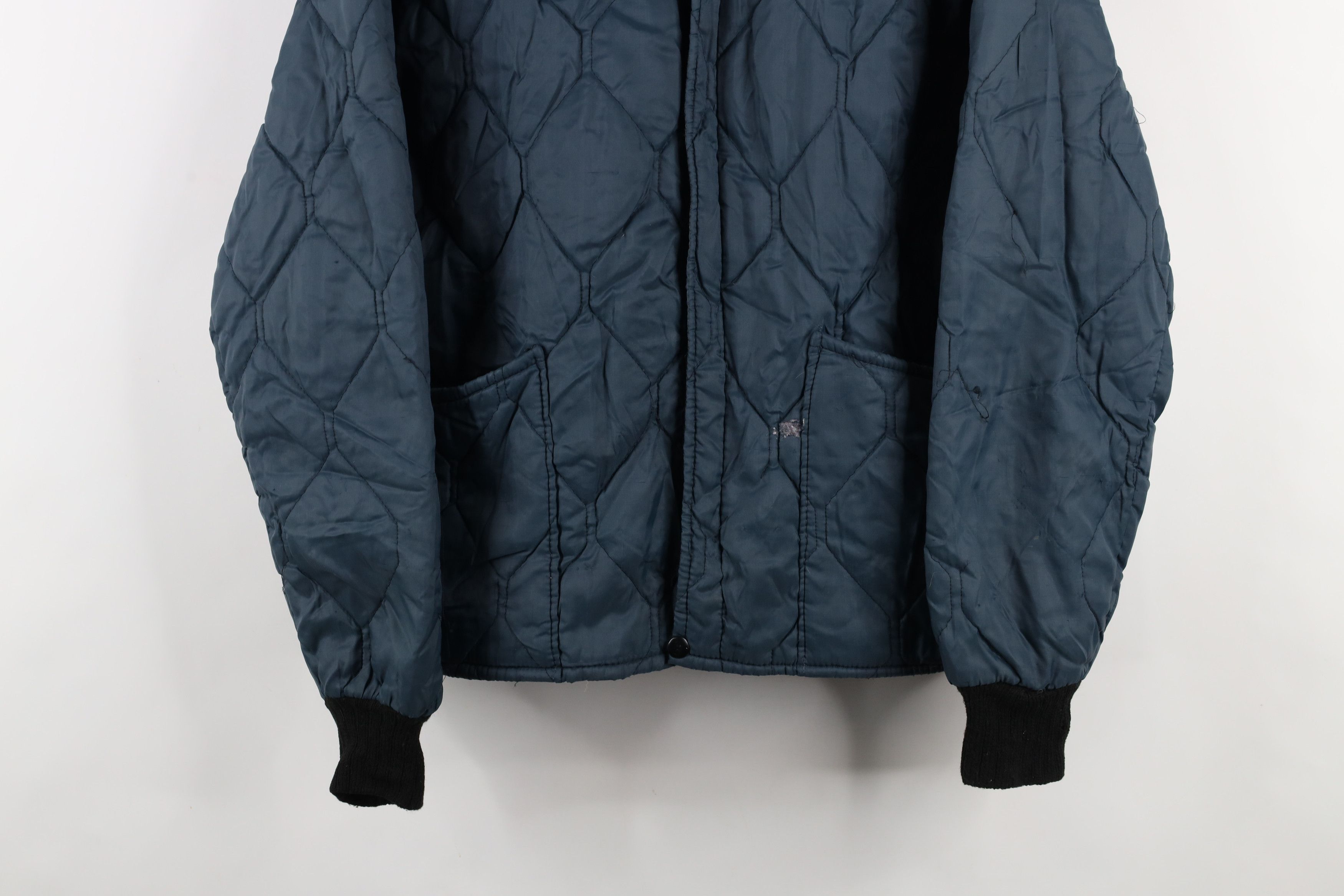 Vintage Vintage 70s Streetwear Quilted Workwear Mechanic Jacket USA Size US L / EU 52-54 / 3 - 3 Thumbnail