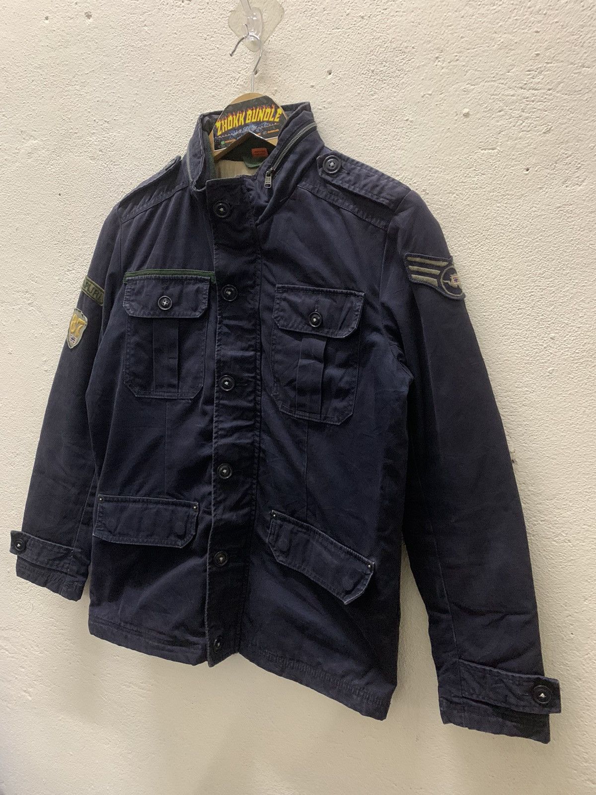 Japanese Brand × Napapijri Napapijri Sun Faded Multipocket Distressed Hooded Jacket Size US M / EU 48-50 / 2 - 2 Thumbnail