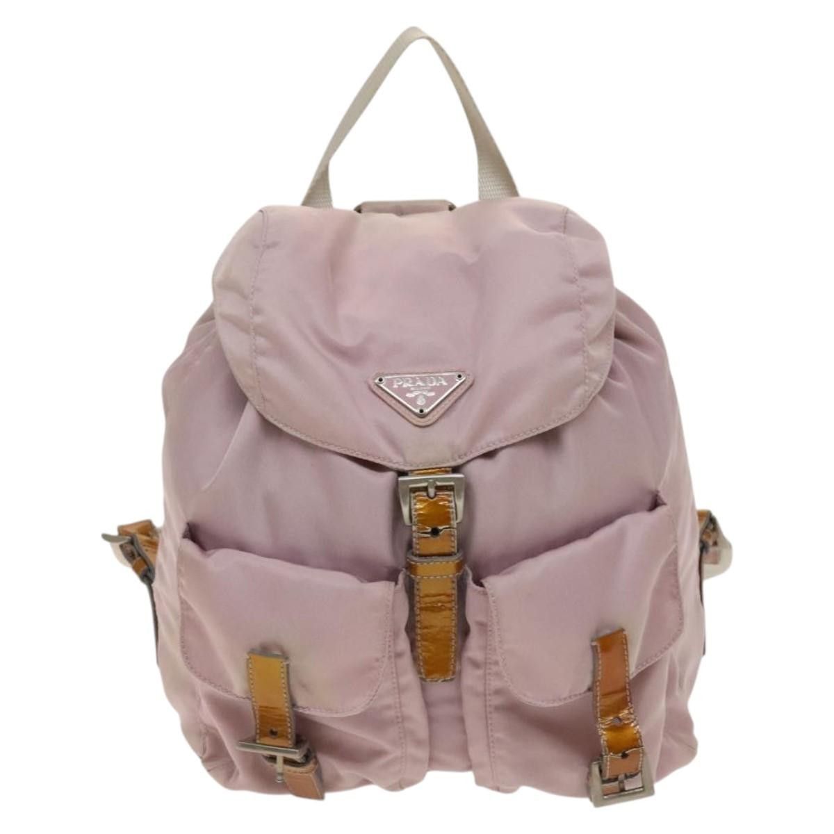 Prada PRADA Backpack Nylon Pink Silver Size ONE SIZE - 2 Thumbnail