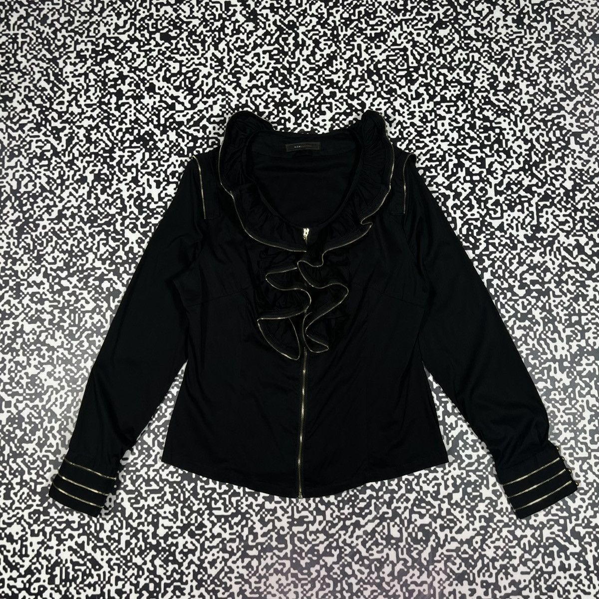 Japanese Brand Vintage Y2K Japanese Zip Asymmetrical Style Blouses Shirt Size M / US 6-8 / IT 42-44 - 3 Thumbnail