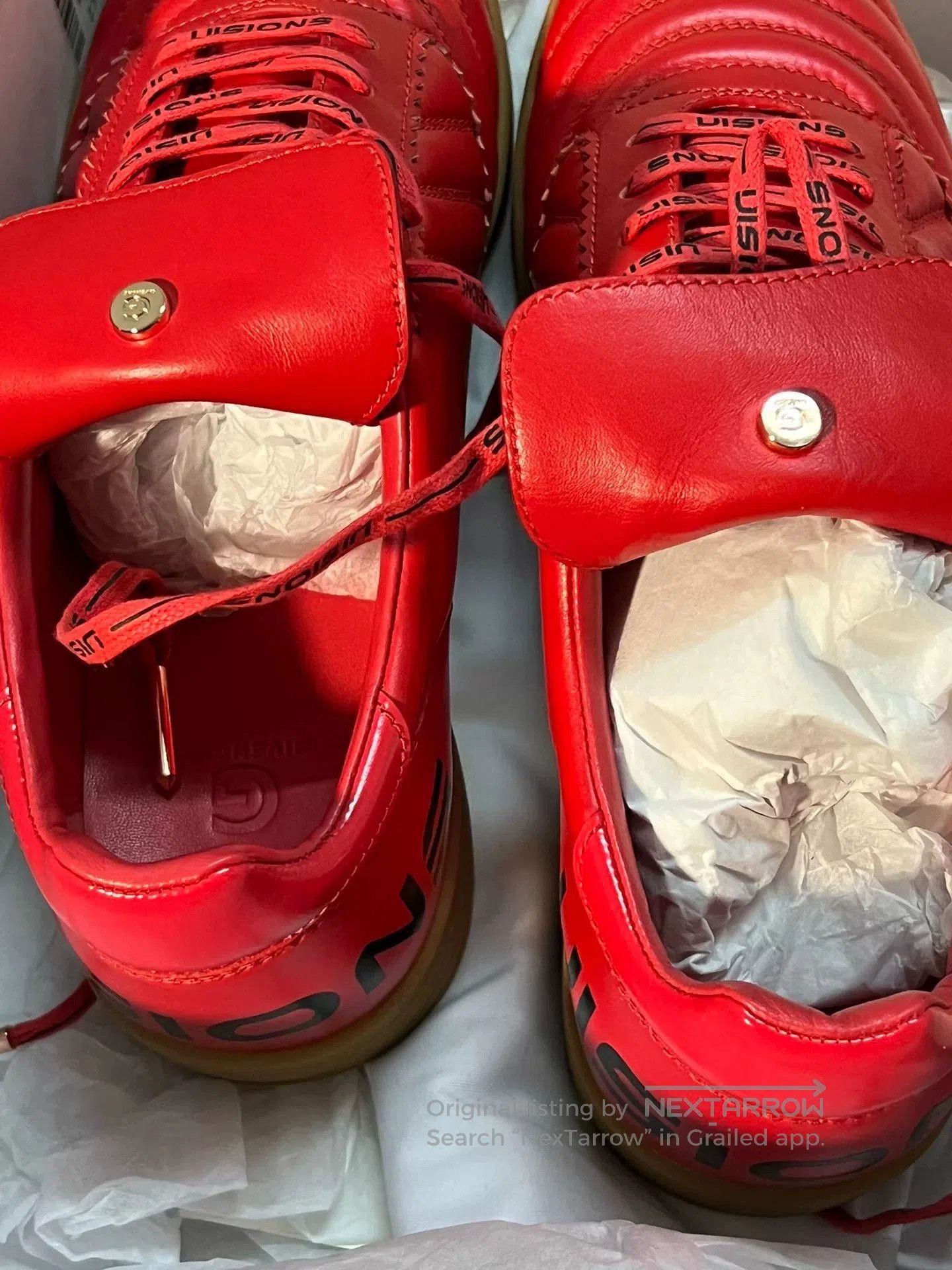 Givenchy Givenchy Red Leather Soccer Shoes. Size US 8 / EU 41 - 7 Thumbnail
