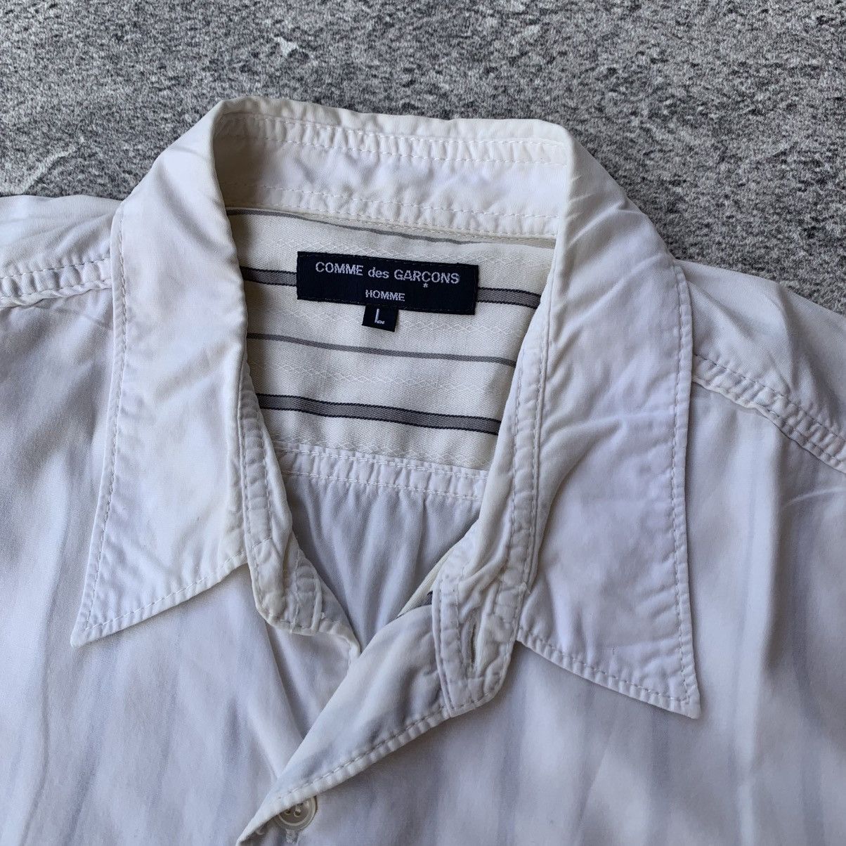 Comme des Garcons Homme Comme des Garcons Homme Striped Shirts Size US L / EU 52-54 / 3 - 6 Thumbnail