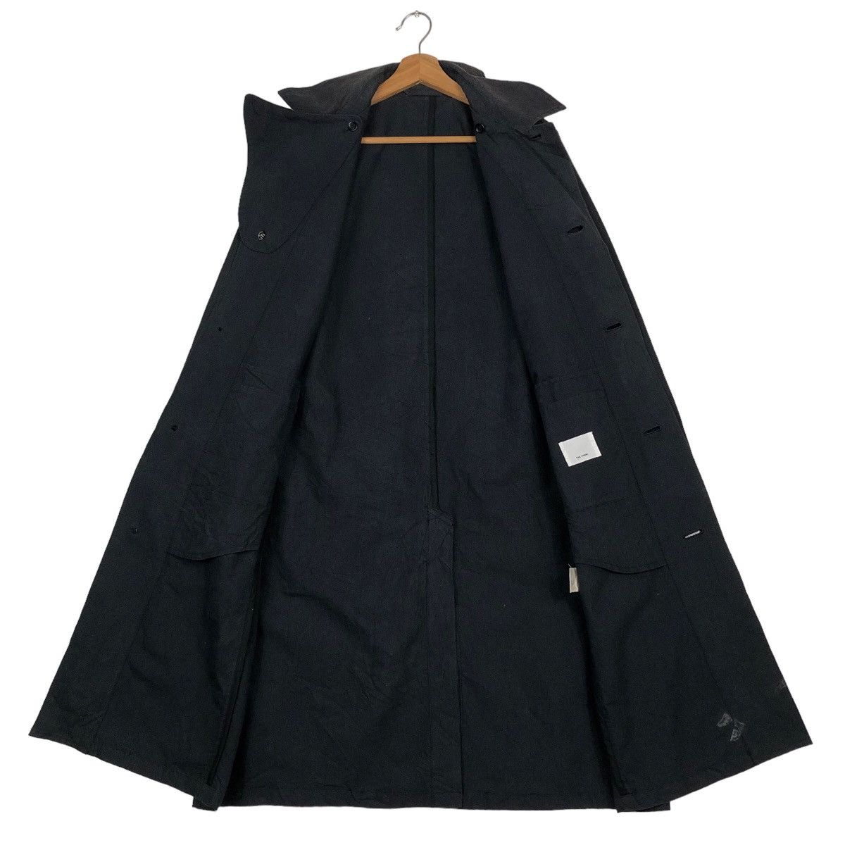 Issey Miyake 🔥Rich Black Long Fly Coats Jacket The Hinoki Japan Size US M / EU 48-50 / 2 - 14 Thumbnail