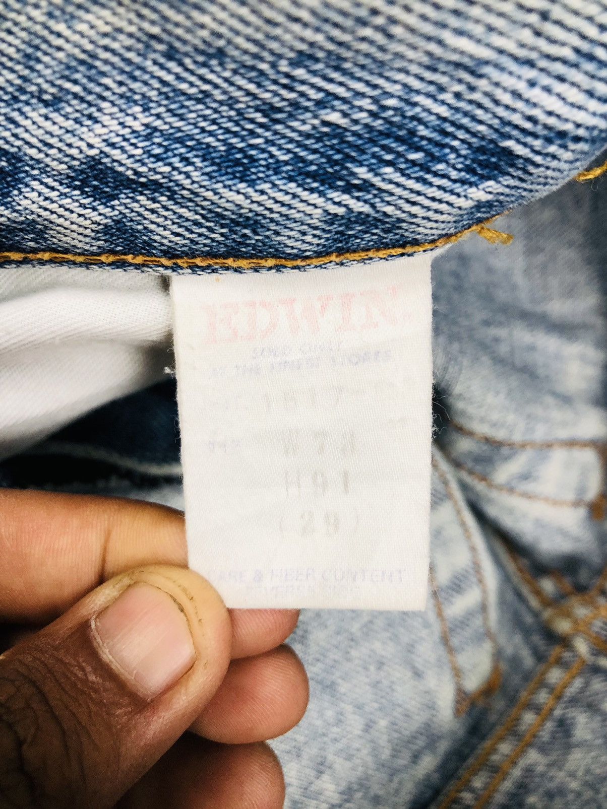 Edwin Edwin Denim Jeans (34) Size US 27 - 8 Thumbnail