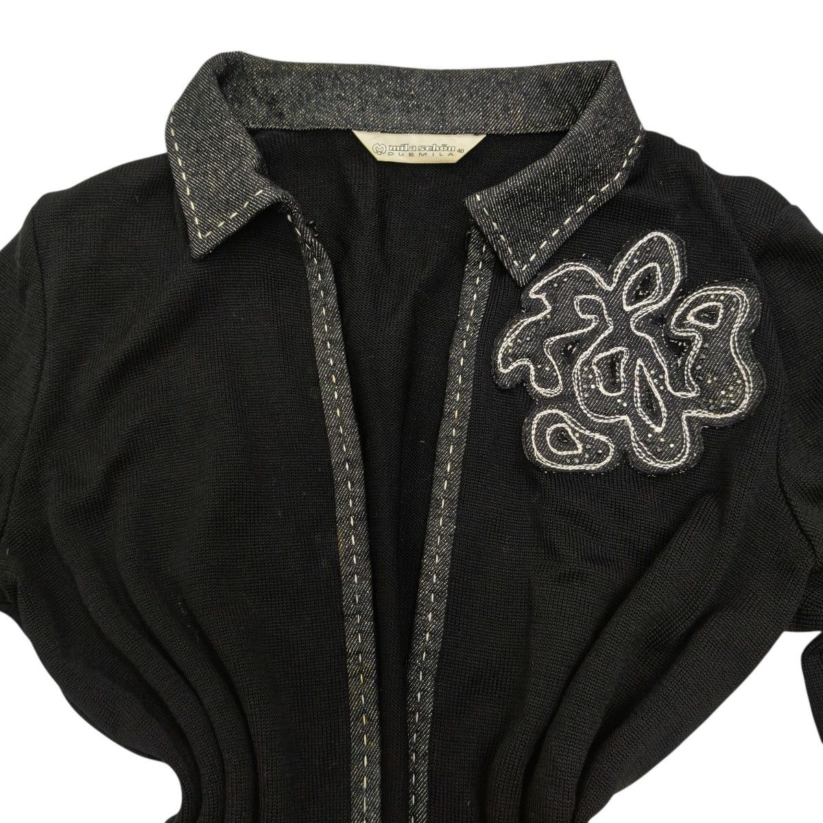 Mila Schon Vintage Mila Schon Minimalist Black Jacket Logo Size S / US 4 / IT 40 - 5 Thumbnail