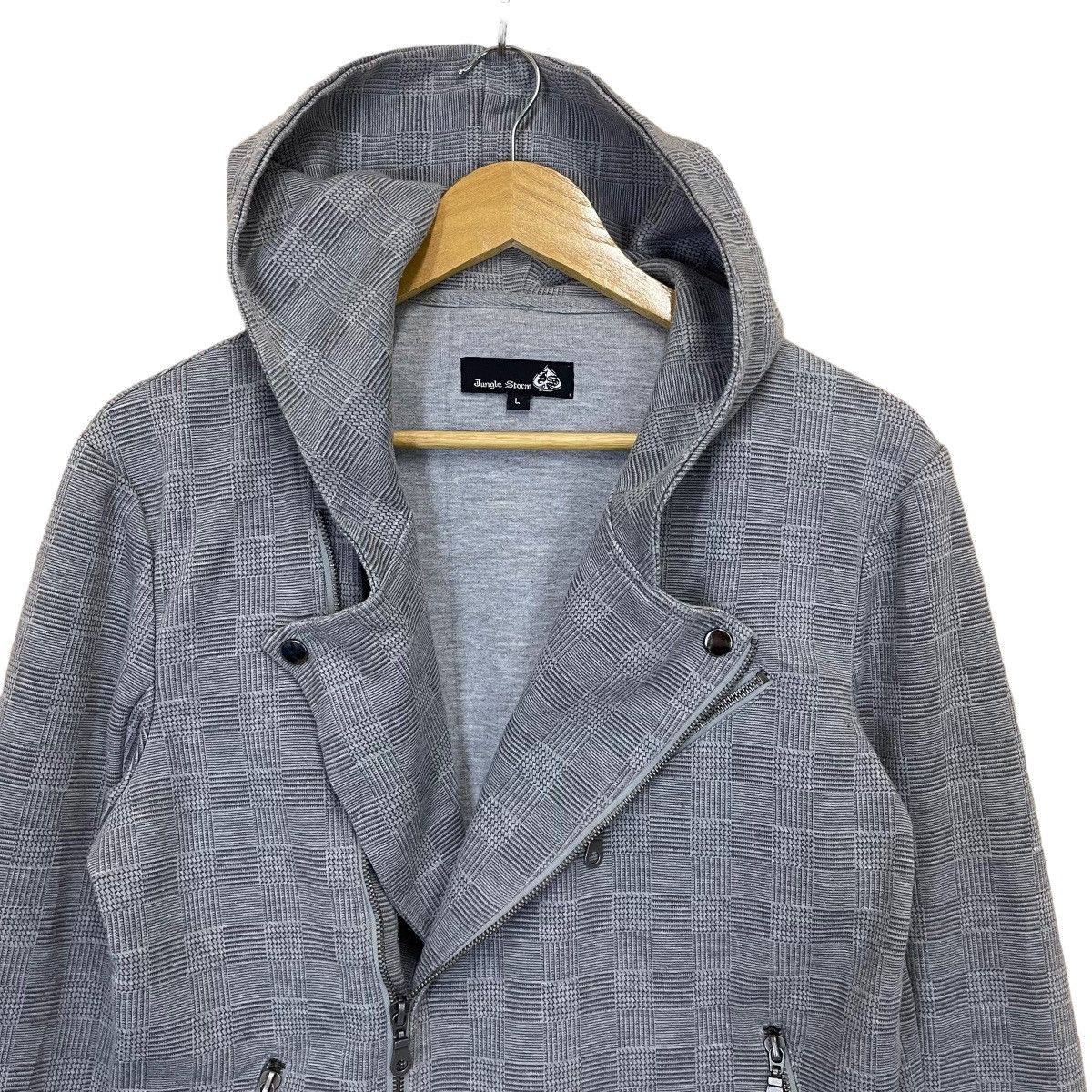 Issey Miyake Jungle Storm Double Collar Zipper Hoodie Size S Size US S / EU 44-46 / 1 - 4 Thumbnail