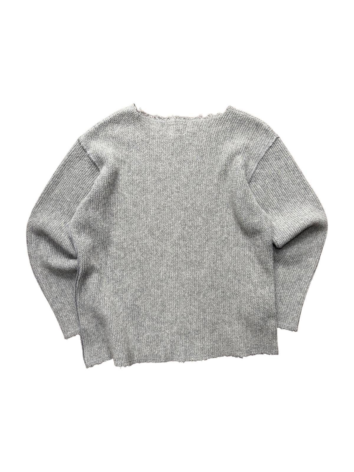 Needles Needles Waffle Wool Knit Crewneck Grey S Size US S / EU 44-46 / 1 - 3 Thumbnail