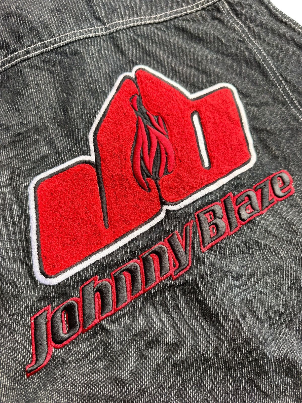 JNCO Vintage Johnny Blazer Sleeve Less Embroidery Jacket Size US L / EU 52-54 / 3 - 12 Thumbnail