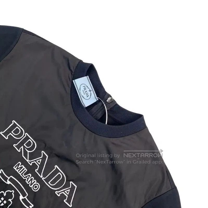 Prada Prada Black Cotton T-Shirt for Women. Size XS / US 0-2 / IT 36-38 - 3 Thumbnail
