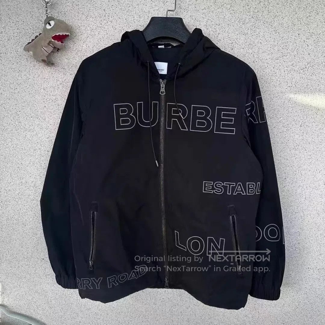 Burberry Black Hooded Zip-Up Jacket Size M. Size US M / EU 48-50 / 2 - 1 Thumbnail