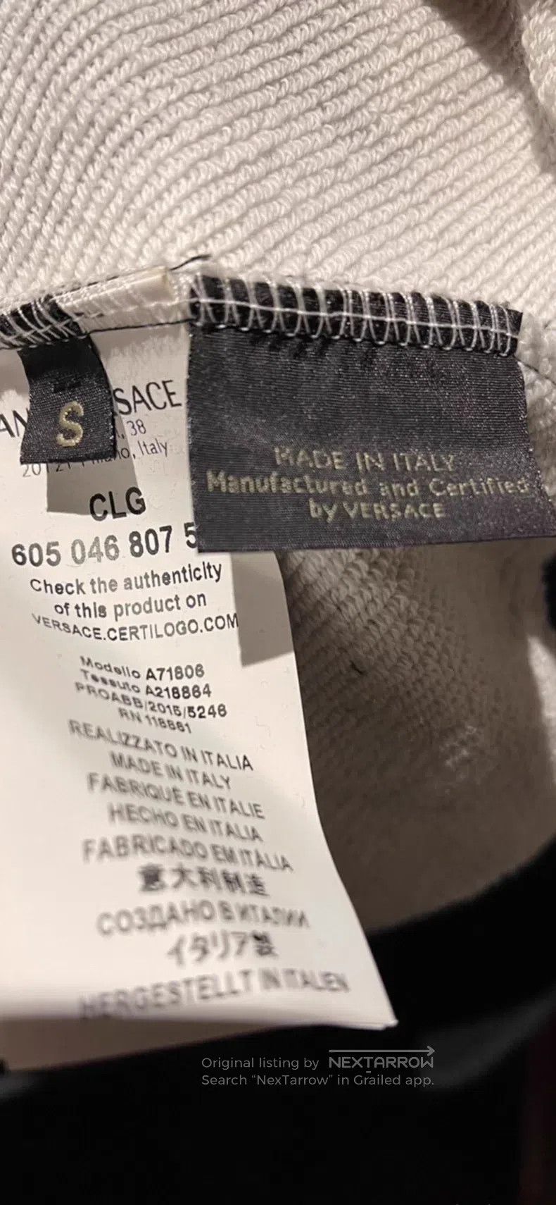 Versace Versace Classic black gold baroque vine pattern sweatshirt Size US S / EU 44-46 / 1 - 6 Thumbnail